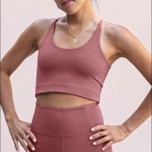 SOLD Girlfriend Collective Cleo Halter Bra Fig Small